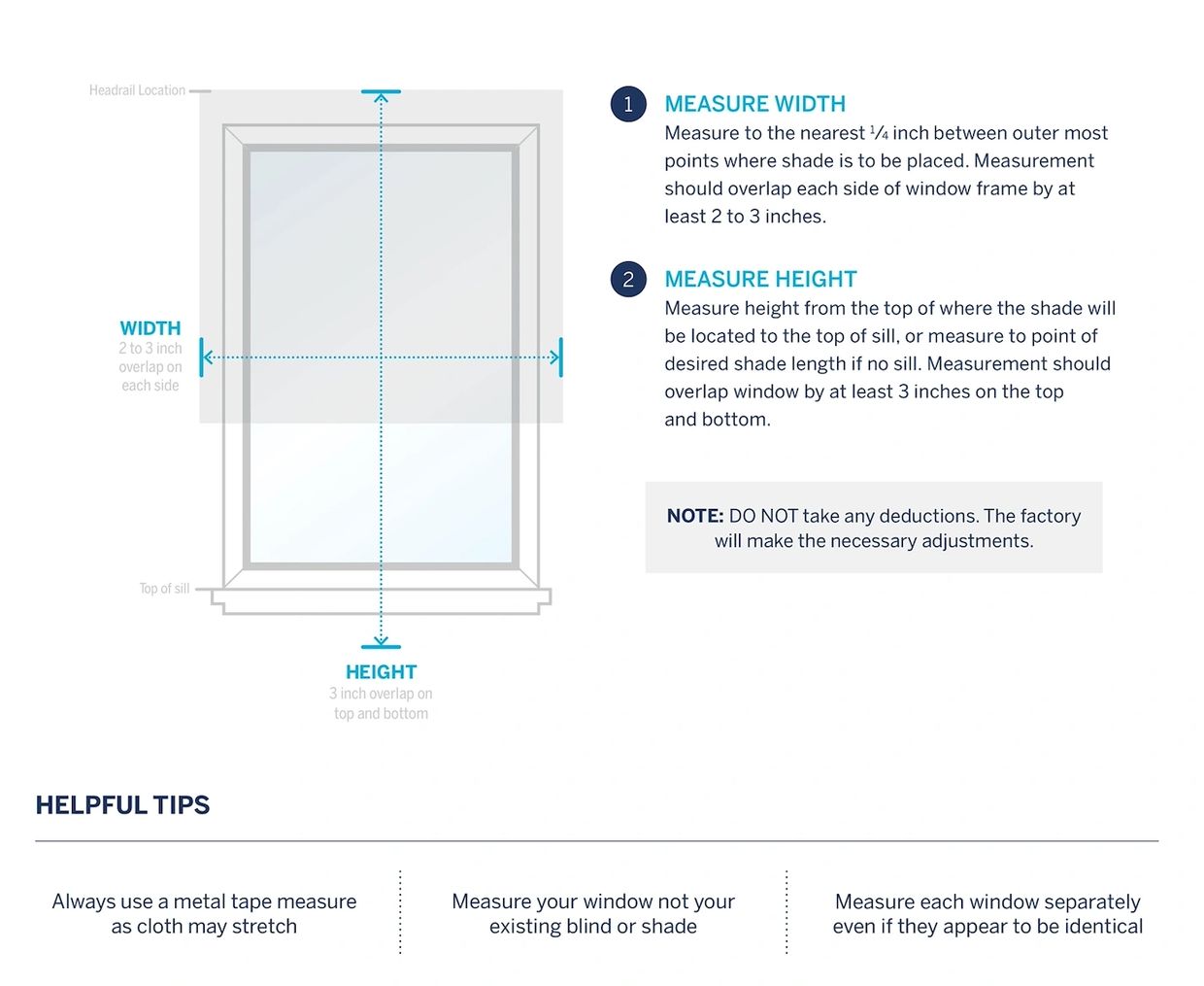 Shade/Blind Measurements